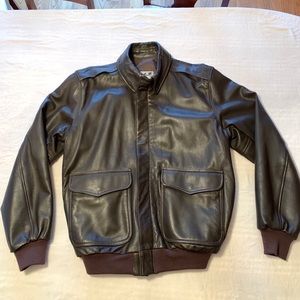 LLBEAN flying tiger leather jacket